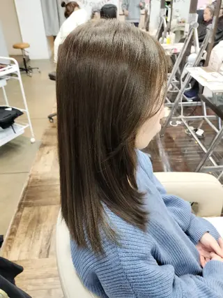 カラー セミロング 久保西🐶 Hirokiのヘアスタイル