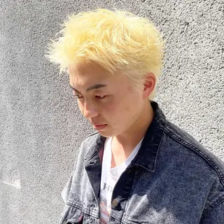 カラー メンズ men's特化 値段以上の仕上がりにのヘアスタイル