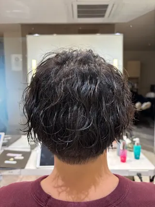 パーマ メンズ 🌼丸みボブ🌼 ショート　柏木結太のヘアスタイル