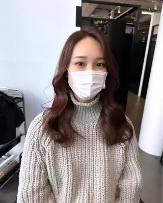 ミディアム カラー 韓国ヘア 店長NEGIのヘアスタイル