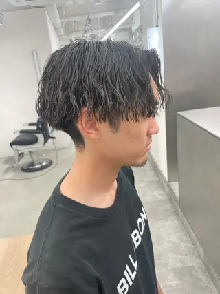 ショート カラー パーマ ヘアアレンジ メンズ 亀井隆汰/メンズ専門 パーマ特化美容師のヘアスタイル