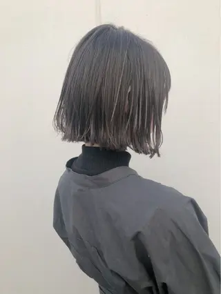 ショート カラー パーマ ヒナ/酸性ストレート ・艶カラー🌿のヘアスタイル