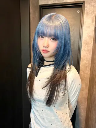 セミロング カラー 鈴木 華奈のヘアスタイル
