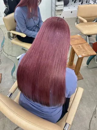 ロング カラー 💜Noa /艶髪ハイトーン💫のヘアスタイル