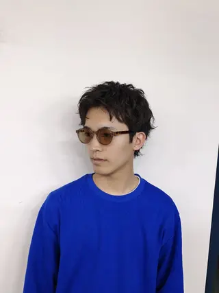 ショート メンズ パーマ お悩み解決カット& パーマ。お任せ下さいのヘアスタイル