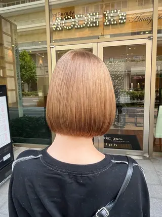 ミディアム カラー ヘアアレンジ ルナ|縮毛矯正 ×デザインカラー🥝のヘアスタイル