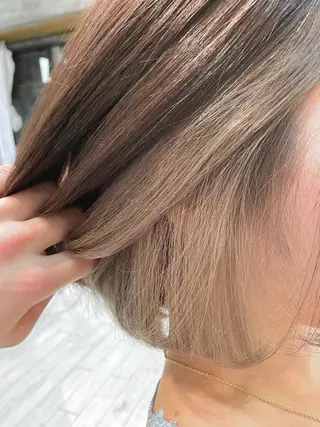 セミロング カラー ブリーチ koheiのヘアスタイル