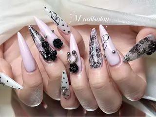 ネイル M🌷nail 長さだし専門店のネイルデザイン