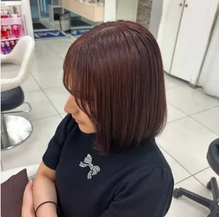ミディアム カラー 🫧髪質改善カラー ハセベ🫧のヘアスタイル