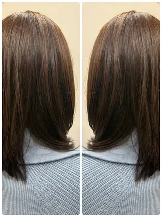 セミロング 艶カラー🕊️ ✴︎Yukari✴︎のヘアスタイル