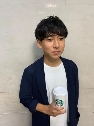 パーマ メンズ パーマ美容師 hanaのヘアスタイル