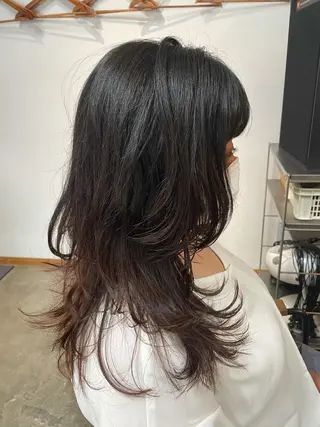 ロング カラー パーマ ヘアアレンジ 暖色ボブ 🍊rikakoのヘアスタイル