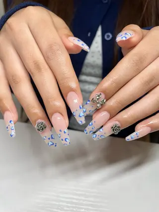ロング LBnail.sae /おえかきネイルのネイルデザイン