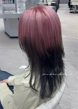 ロング ハイトーン/アレンジ hikaru🐰💕のヘアスタイル