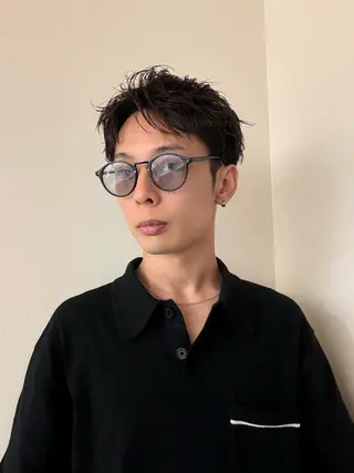 ショート メンズ 直毛救済パーマ/神奈 川/生田/木村のヘアスタイル