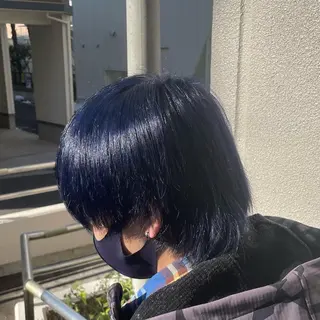 ショート カラー メンズ 🧸赤み消し🐾 ラベンダ/ミルクティのヘアスタイル