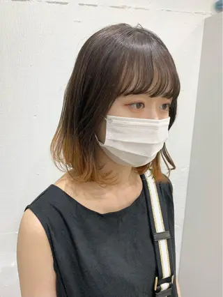 ミディアム カラー ヘアアレンジ 憧れの艶ハイトーンへ 🌙サイダサキのヘアスタイル