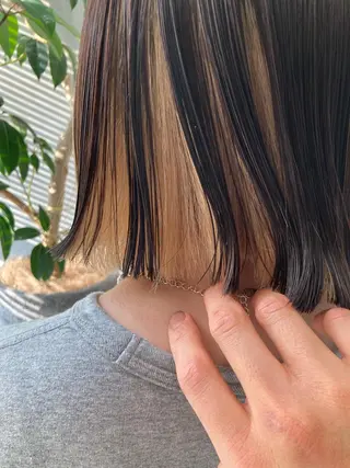 ショート カラー パーマ 波巻きスパイラルパー マ/シャドウパーマ駿のヘアスタイル