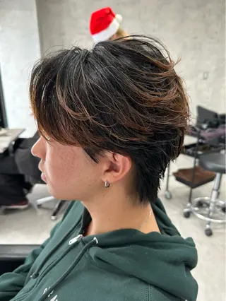 ショート パーマ メンズ ユウ🪄 パーマ指名No1のヘアスタイル