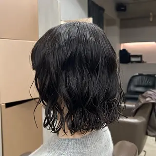 ミディアム パーマ レディース パーマ/ 田中育斗のヘアスタイル