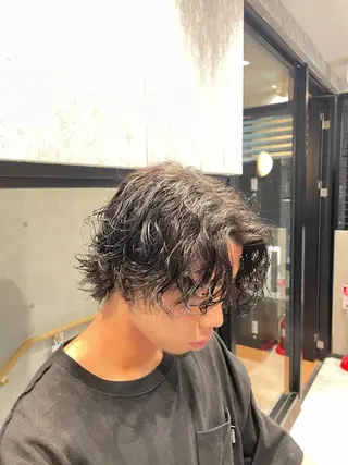 ショート カラー パーマ メンズ 🔥メンズ超特化🔥 青木海斗のヘアスタイル