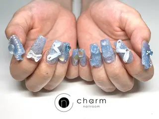 ネイル ネイルルーム チャームのネイルデザイン