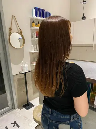 セミロング カット🩵 りこのヘアスタイル