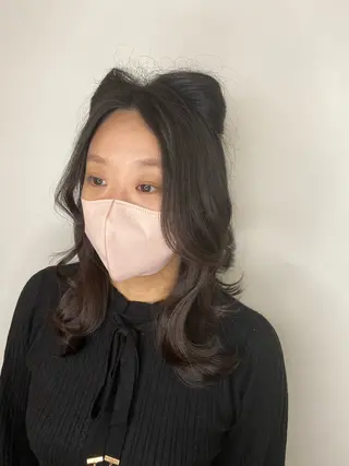 セミロング ヘアアレンジ Hiroshi ヒロシのヘアスタイル