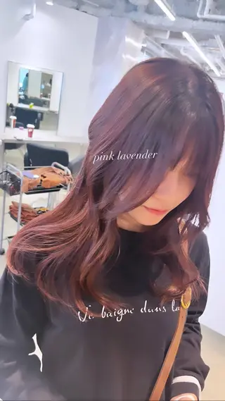 ロング カラー 《店長》欧米風/ﾃﾞ ｻﾞｲﾝNO.1/雅のヘアスタイル