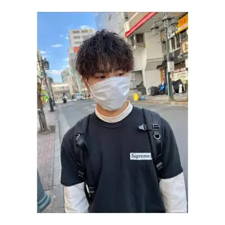 ショート パーマ メンズ ange☞ soutaのヘアスタイル