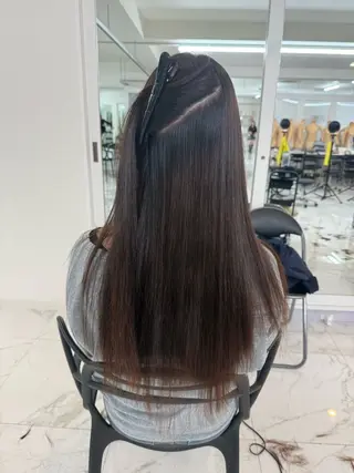 ロング りきと🦋河原町 縮毛矯正/艶カラーのヘアスタイル