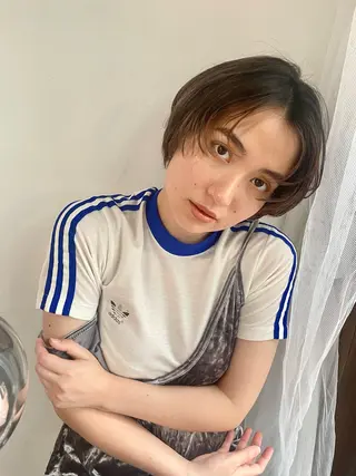 ショート 透明感カラー 🦋AYAのヘアスタイル