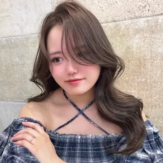 ロング カラー 棚瀬 寧麻のヘアスタイル