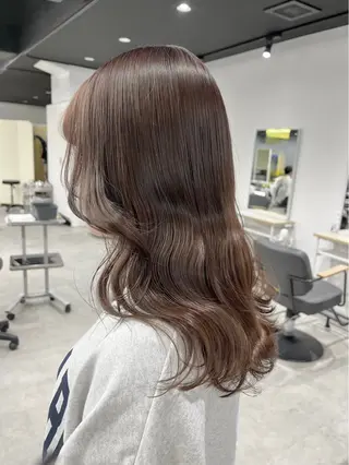 セミロング ARISA︎ メンズハイトーンのヘアスタイル