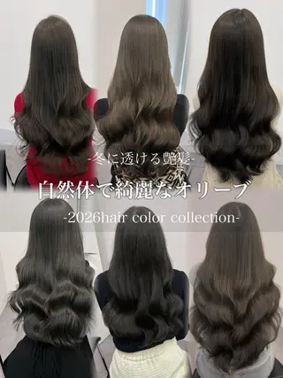 ロング しゅういち/赤み消し カラー特化のヘアスタイル