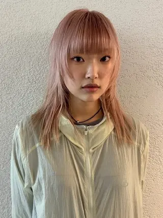 ミディアム カラー ケアブリーチ特化 same 🦈のヘアスタイル