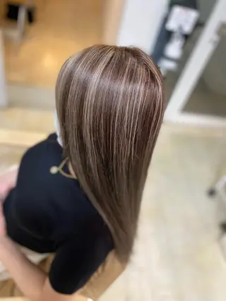 ロング カラー パーマ ヘアアレンジ メンズ ネイル マツエク・マツパ アイブロウ 🧡可愛い色落ち🧡 ハイトーン特化🧡のヘアスタイル