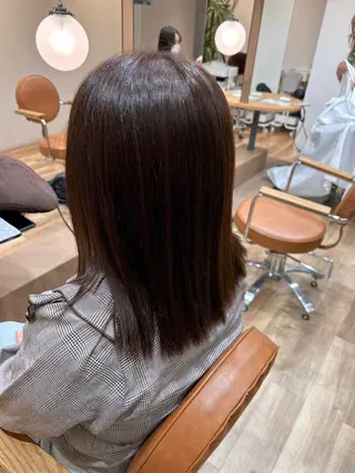 ミディアム 玉田 千智のヘアスタイル