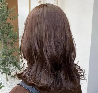 セミロング 橘　愛佳/暖色系 カラー/ピンク/のヘアスタイル