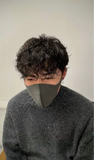 パーマ メンズ ユウ 二子玉川駅 半個室サロンのヘアスタイル