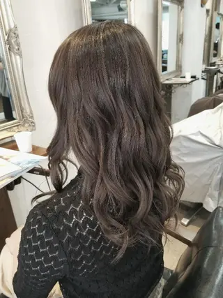 セミロング カラー bathair  所属・bathair 持田侑祐のヘアスタイル