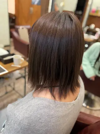 ミディアム カラー 💎白髪染めも対応 🙆👌山本明菜のヘアスタイル