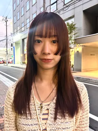 セミロング カラー デザインパーマ/ カット/nanaのヘアスタイル