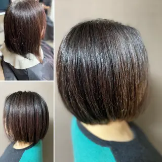 ミディアム くせ改善師 髪質改善師ゴトウのヘアスタイル
