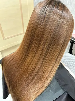 ロング カラー 似合わせ 顔周りYUUGAのヘアスタイル
