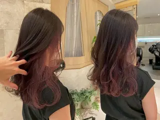 ロング カラーモデル募集三浦 愛哉のヘアスタイル