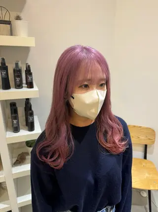 セミロング カラー 堀越 美羽のヘアスタイル