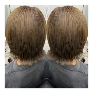 ショート 🩶韓国艶髪🇰🇷 下本夕綺のヘアスタイル