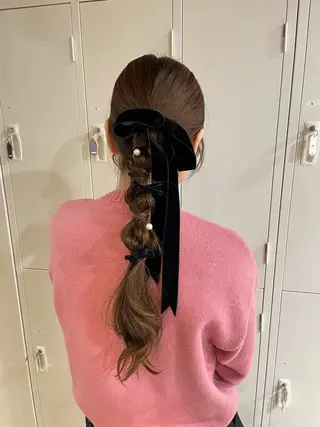 ロング 透明感ベージュカラー yumekaのヘアスタイル