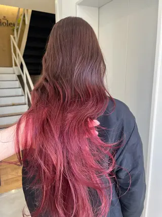 ロング カラー 暖色カラー/ダブル カラー/名古屋/辻のヘアスタイル